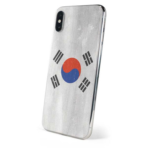 South Korean Flag Distressed iPhone XS Skin